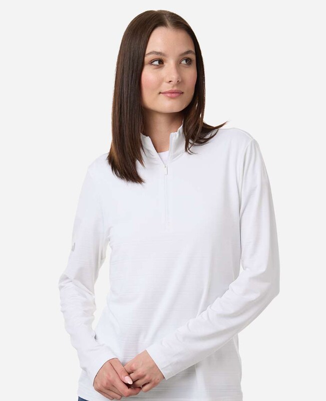 Women&#x27;s Textured Stripe Quarter-Zip Pullover