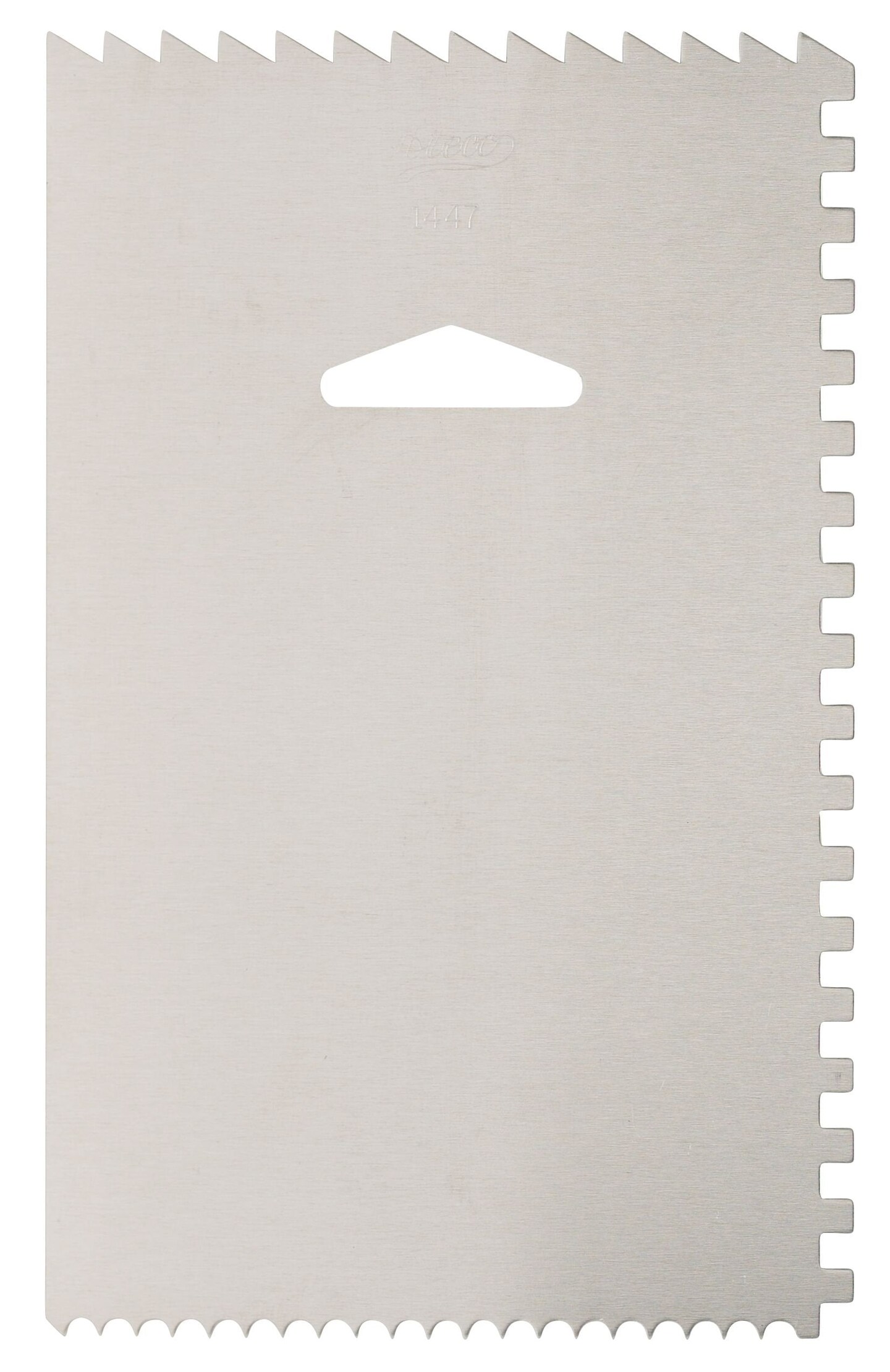 Ateco 4-Sided Aluminum Cake Smoother &#x26; Decorating Icing Comb