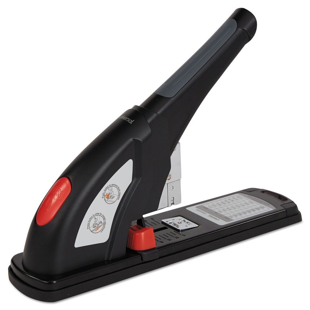 Universal Heavy-Duty 200 Sheet Capacity Stapler - Black/Graphite/Red