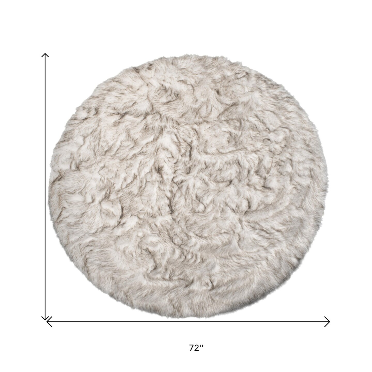 Edge Collections - 6&#x27; x 6&#x27; - Brown - Chic Ombre Round Area Rug for Cozy Spaces - 1 Piece