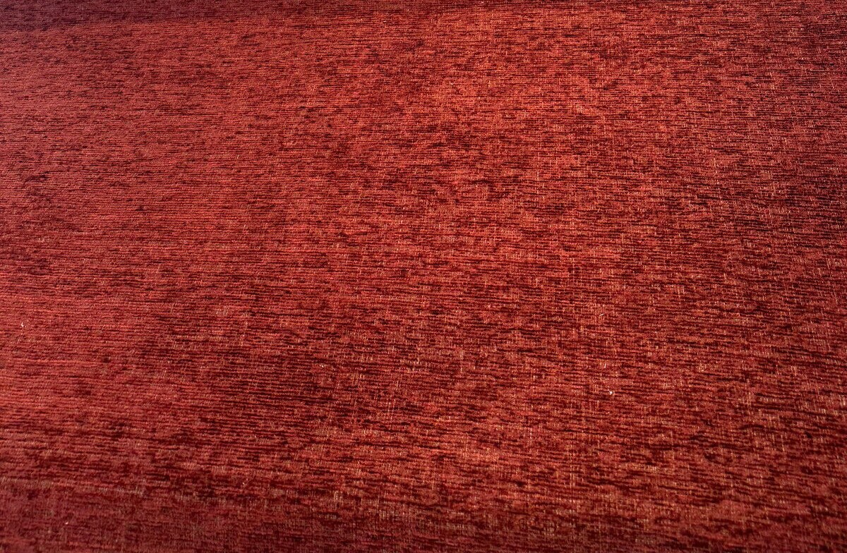 1 Yard Upholstery Chenille Fabric 100% Polyester Carson Wine Soft Chenille Backed 56 inch Width
