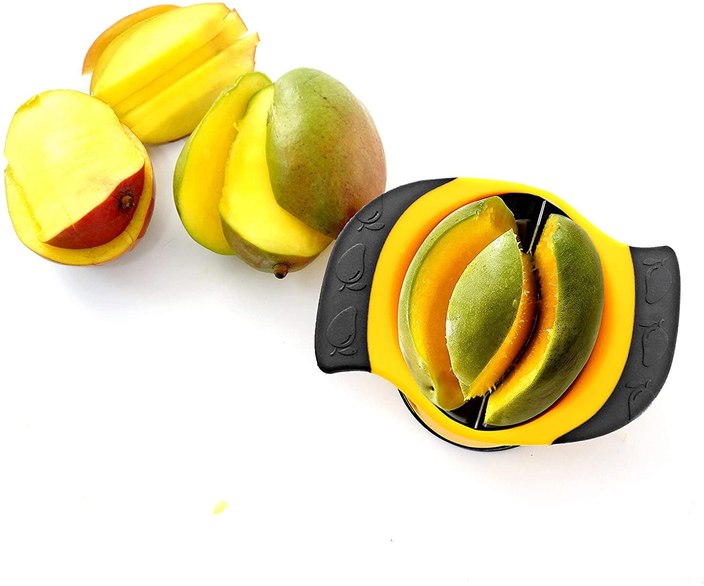 Norpro Grip-EZ 2-Section Stainless Steel Mango Slicer