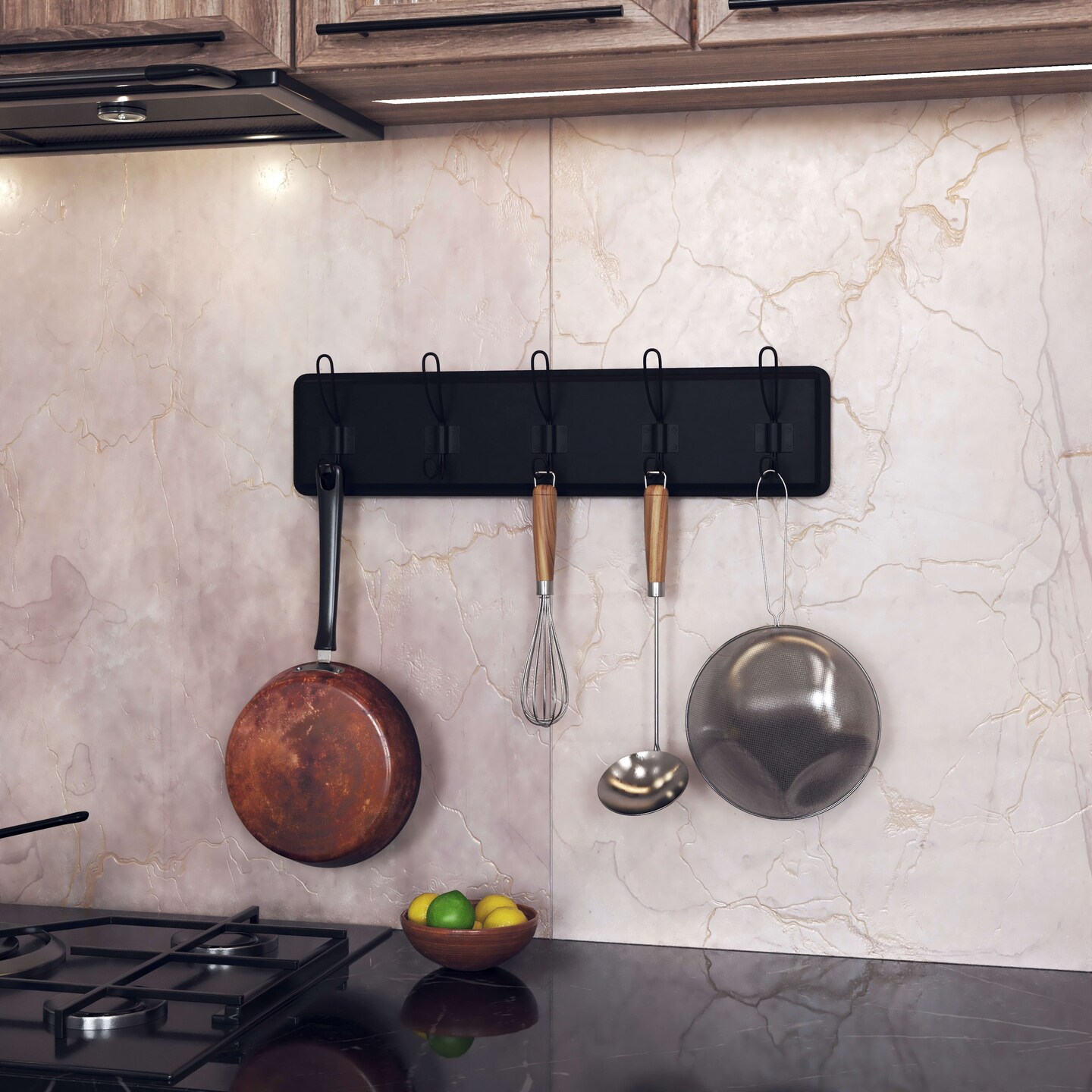 HBCY Creations Rustic Coat Rack with Hooks -Wall Mount Coat Rack - Solid Pine Wood Entryway Hanger - Farmhouse Coat Rack for Kitchen, Bedroom