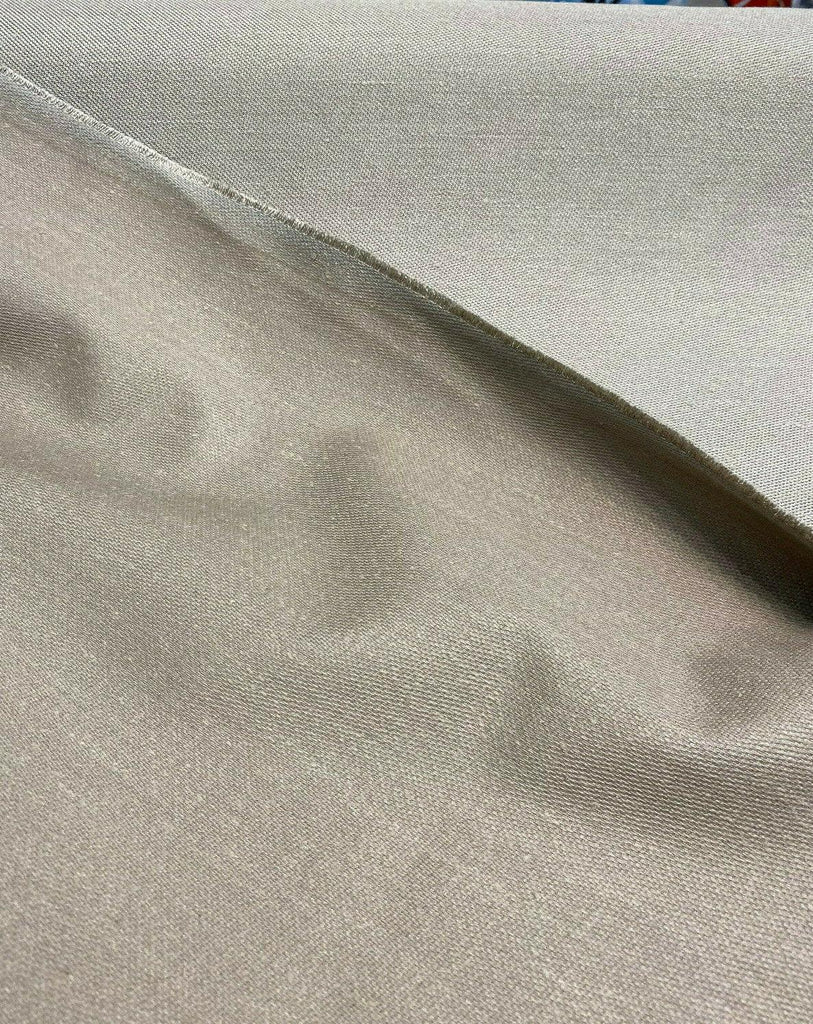 1 Yard Upholstery Linen Fabric Plain Taupe Soft Durable 100% Italian Linen 56 Inch Width