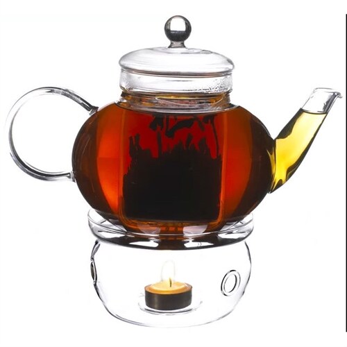 Borosilicate Glass Teapot 1.32 Quart with Removable Infuser for 3-4 Cups of Tea