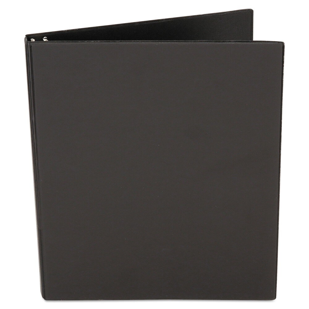 Universal Economy 11 in. x 8.5 in. 1 in. Capacity 3-Ring Non-View Binder - Black