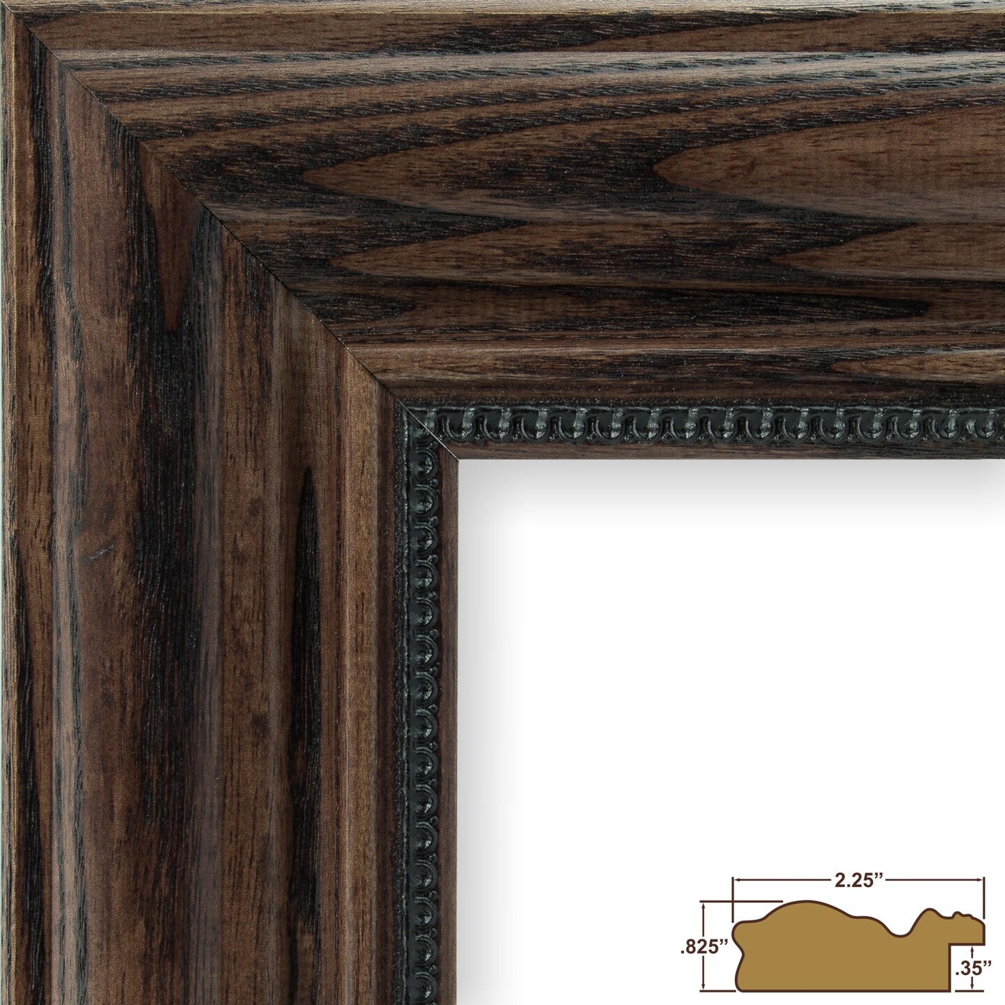 19x24 Picture Frame, Colonial Ornate 2.25 Inch Wood  Moulding, Wall Display Frame for Art, Posters, or Photos by wallsthatspeak