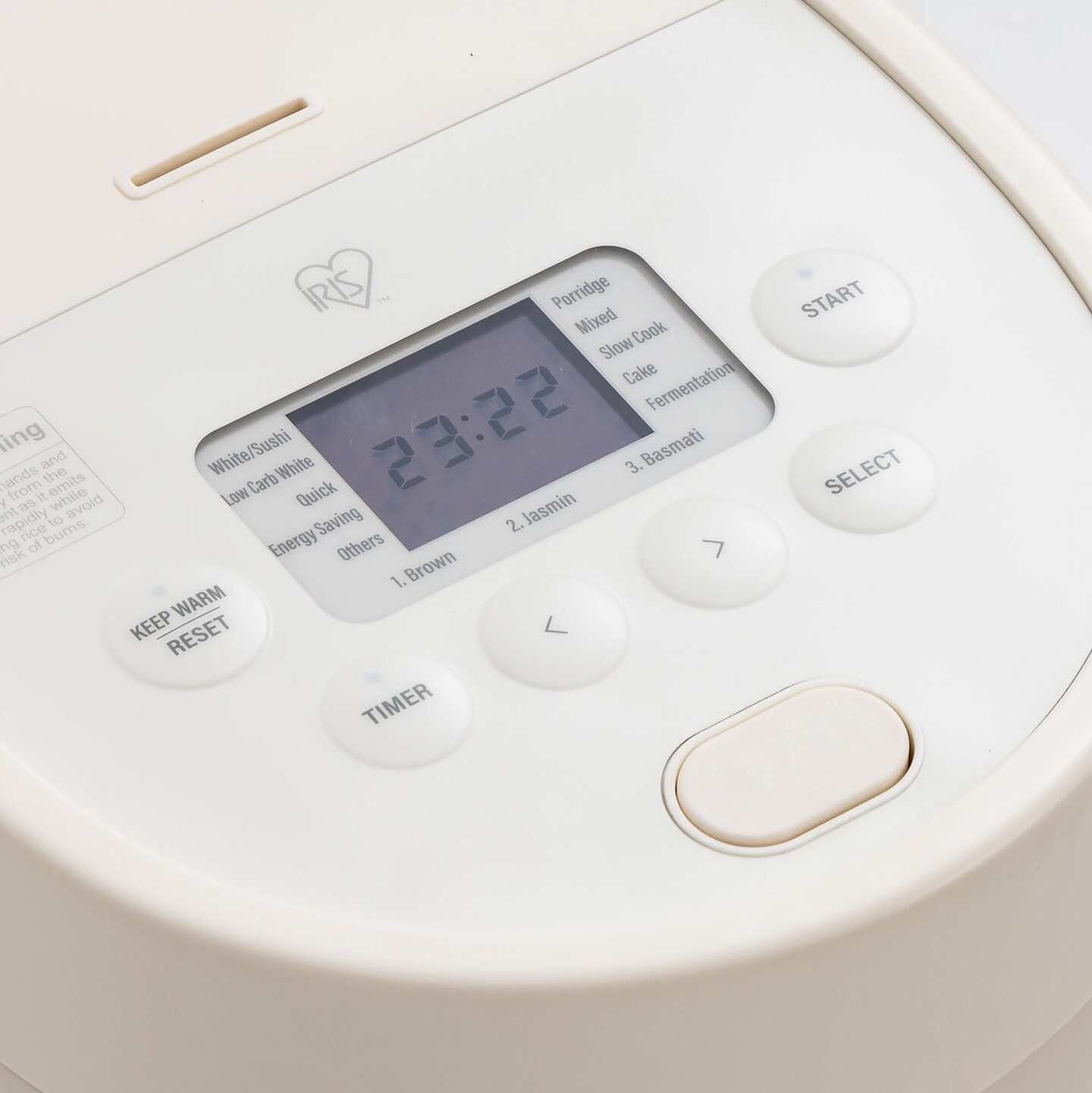 IRIS USA Micom Japanese Rice Cooker, 3-Cup Uncooked/6-Cup Cooked, Recipe Presets, Slow Cooker, Steamer, Hot Pot &#x26; Warming Function