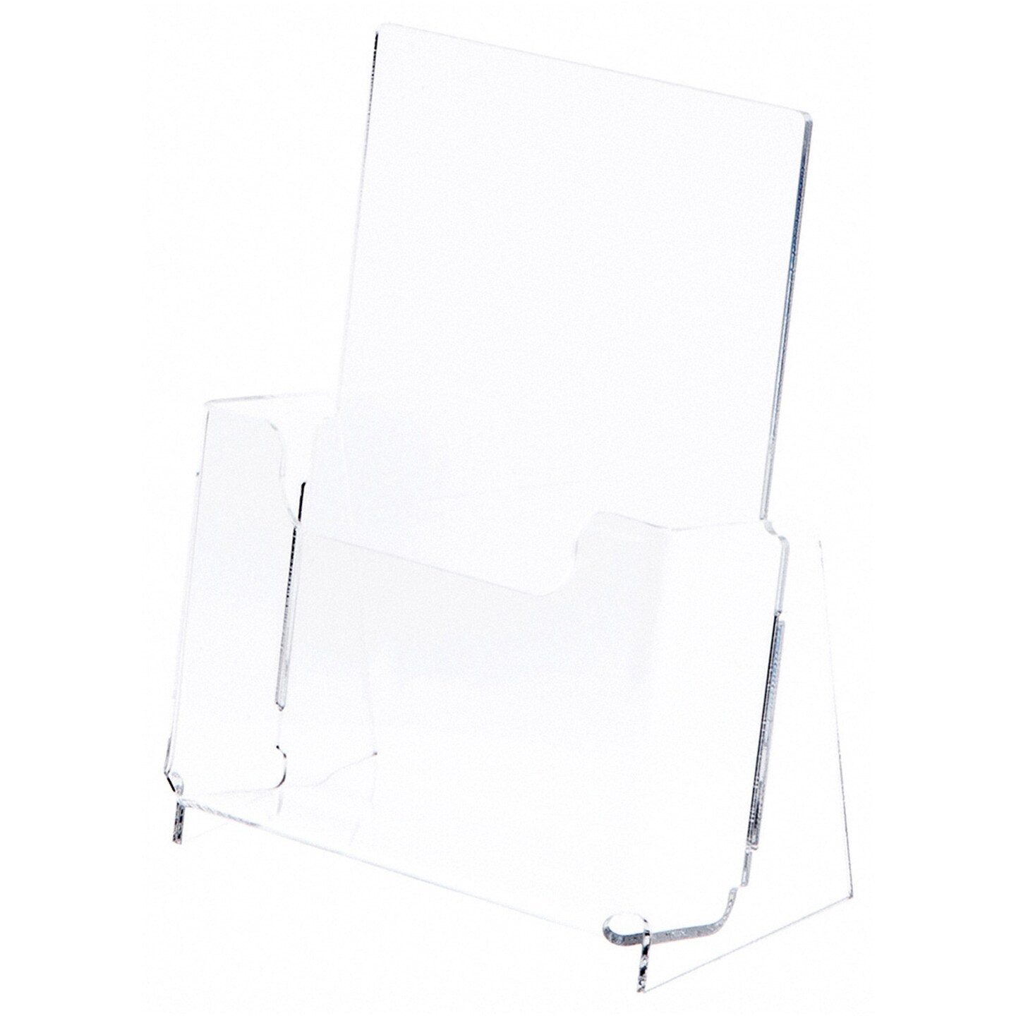 Plymor Clear Acrylic Half-Sheet Paper Literature Holder (Countertop), Fits 8.5&#x22; x 5.5&#x22; Documents