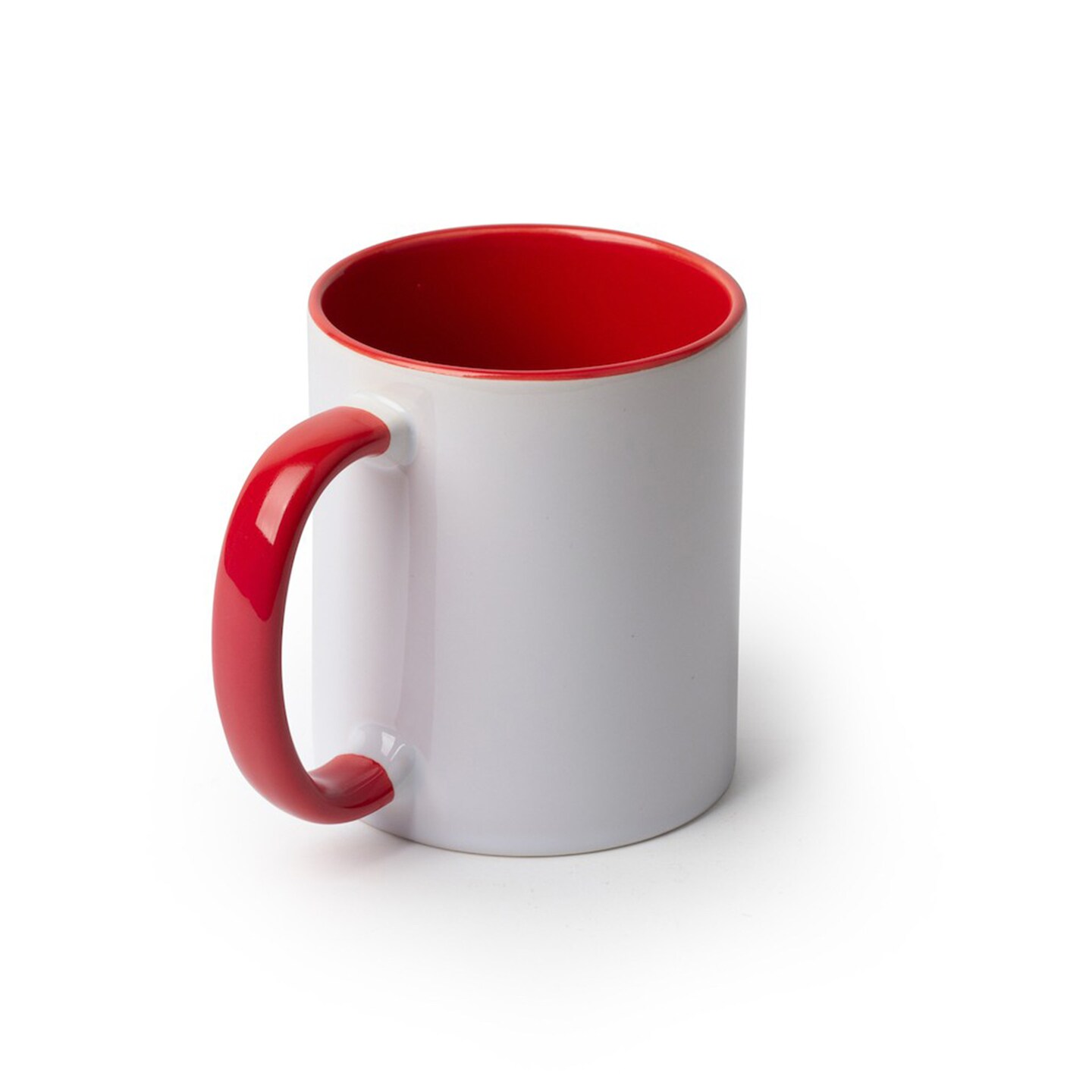 11oz Sublimation Mugs with Colored Handles &#x26; Interiors | Tazas para Sublimar, Bulk Mugs for Custom Designs &#x26; Branding | White Mugs Set of 12 or Case of 36