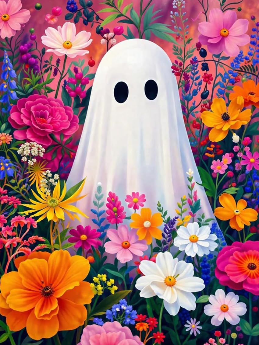 ゆん様 DACダイヤモンドアートキット「Flower Shop Ghosts」 Flower