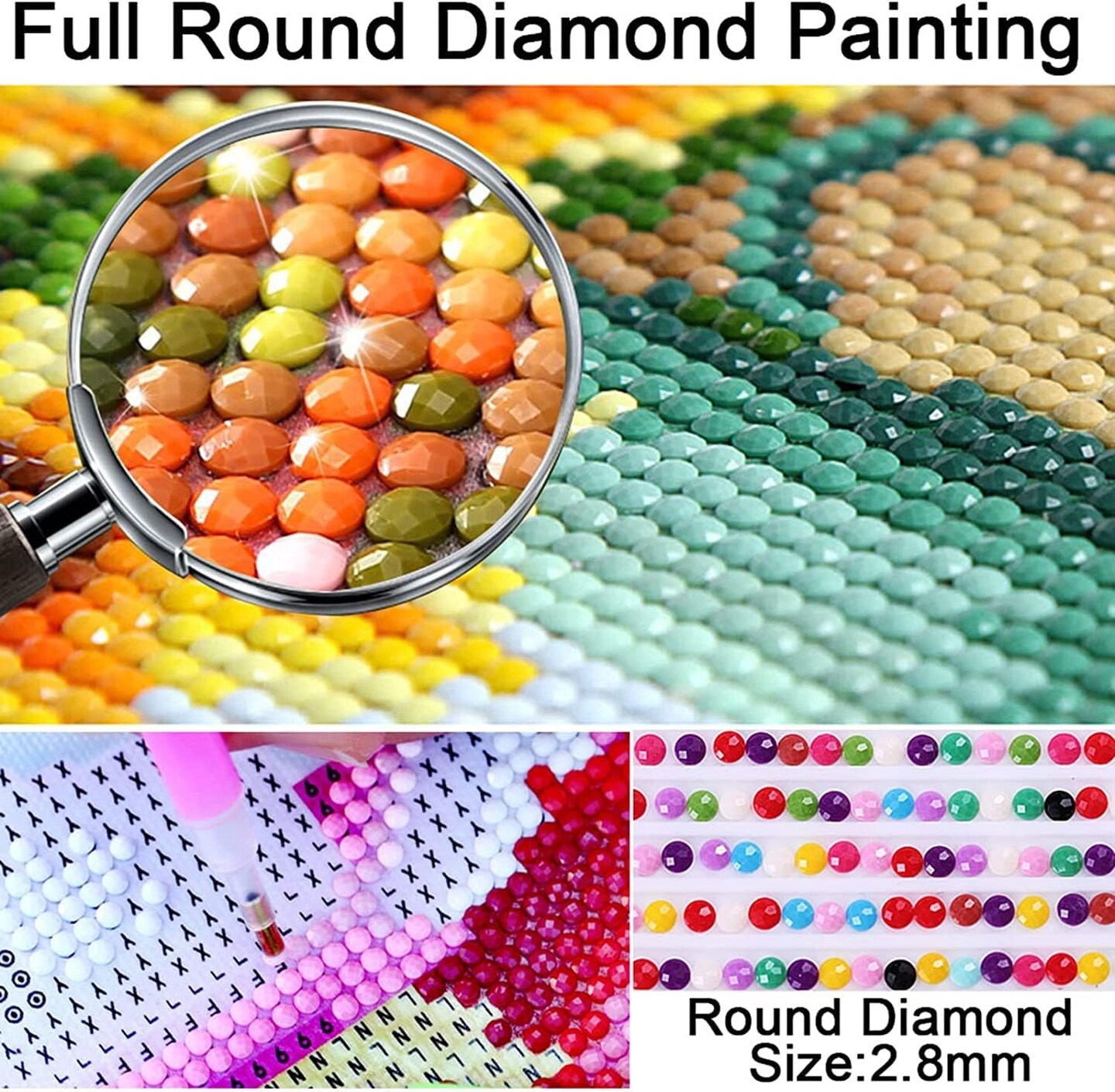 Diamond Painting Kits for Adults, Bookshelf Plant DIY 5D Diamond Art Kits for Adults Beginners Full Round Drill Diamond Dots Crystal Craft Kits for Home Wall Art Decor Gifts 12x16 inch