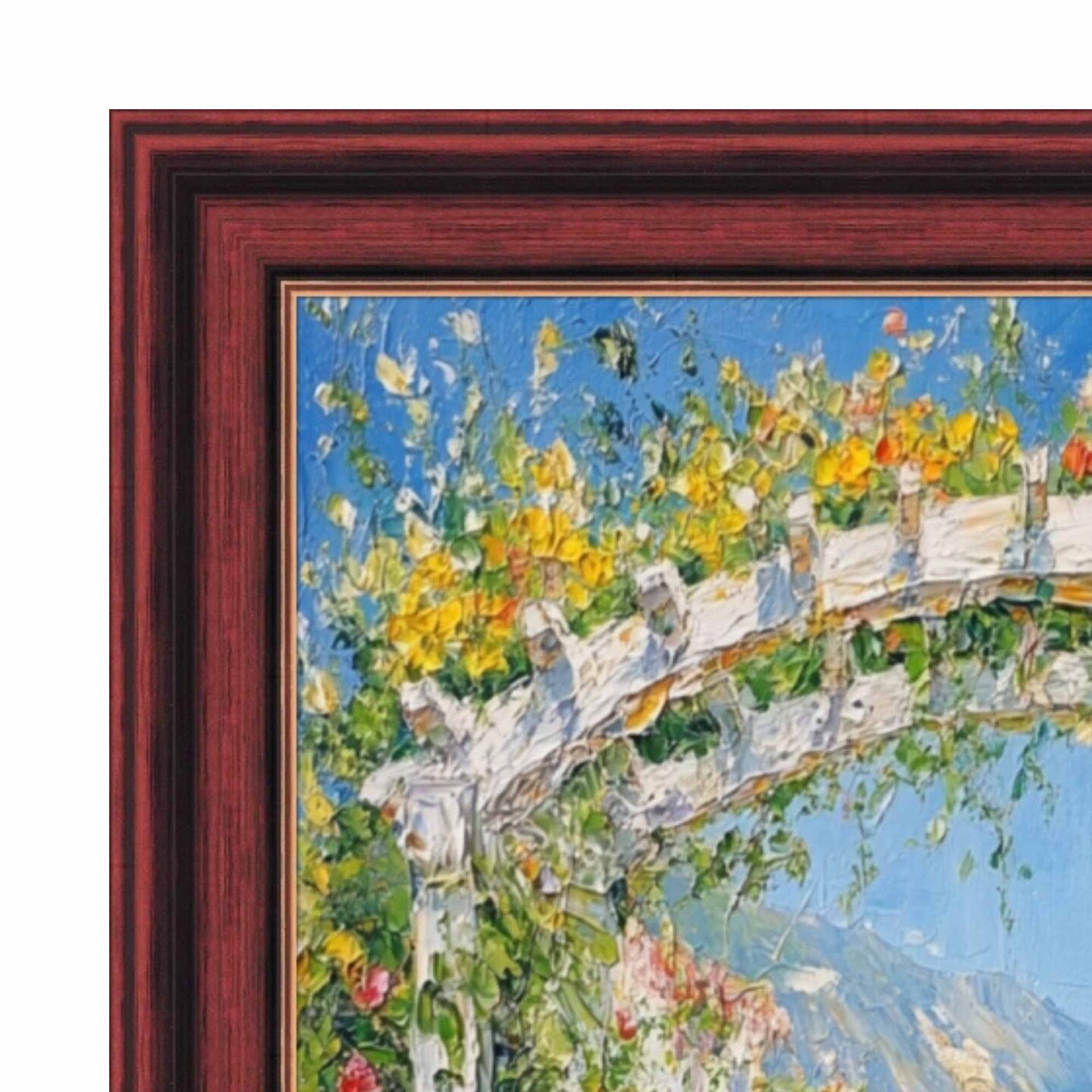 Certificate Gloss Cherry Wood Gold Lip Picture Frame 12x12 frame