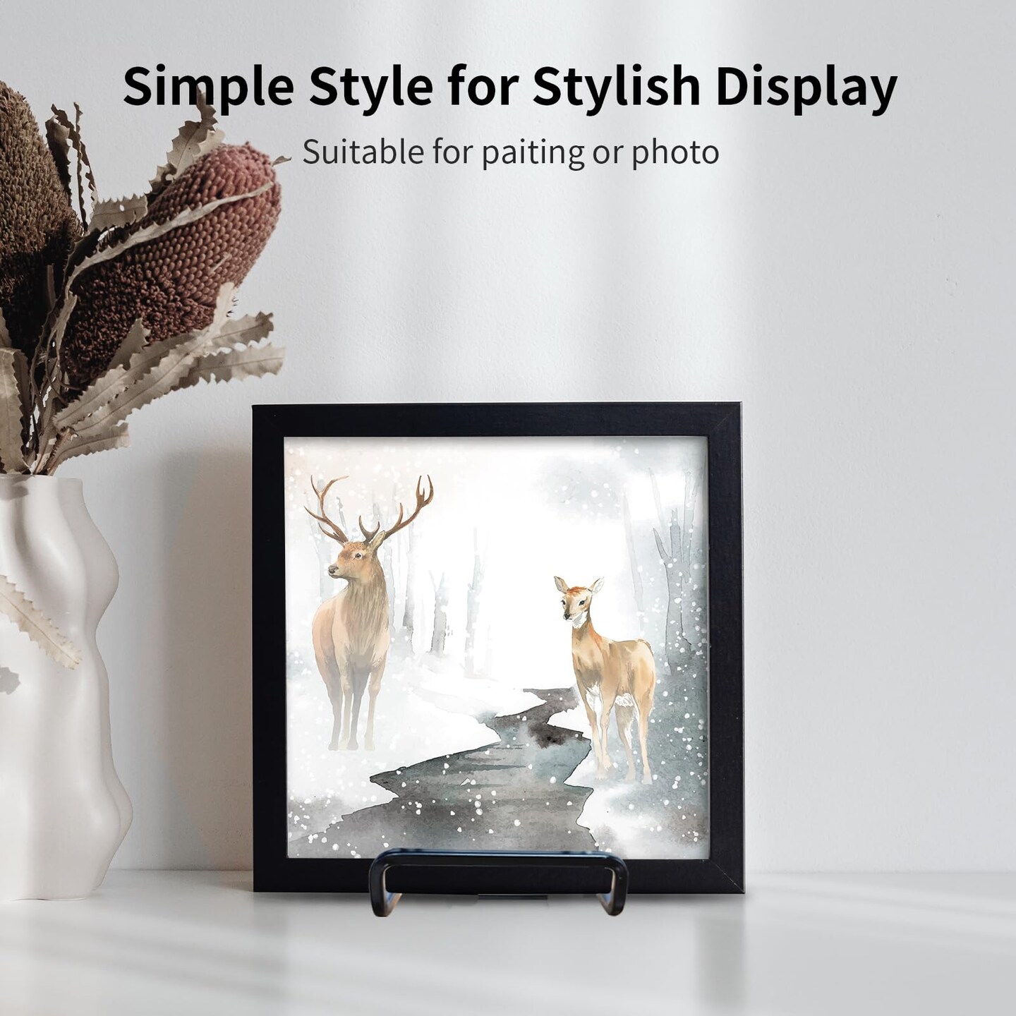 3 Pack 6 inch Metal Plate Stands for Display, Plate Holder Pictures Frame Easel Display Stand, Tabletop Picture Stand, Iron Easels for Display Photo Frames, Plates, Vinyl Record,Book, Plaque, Sign