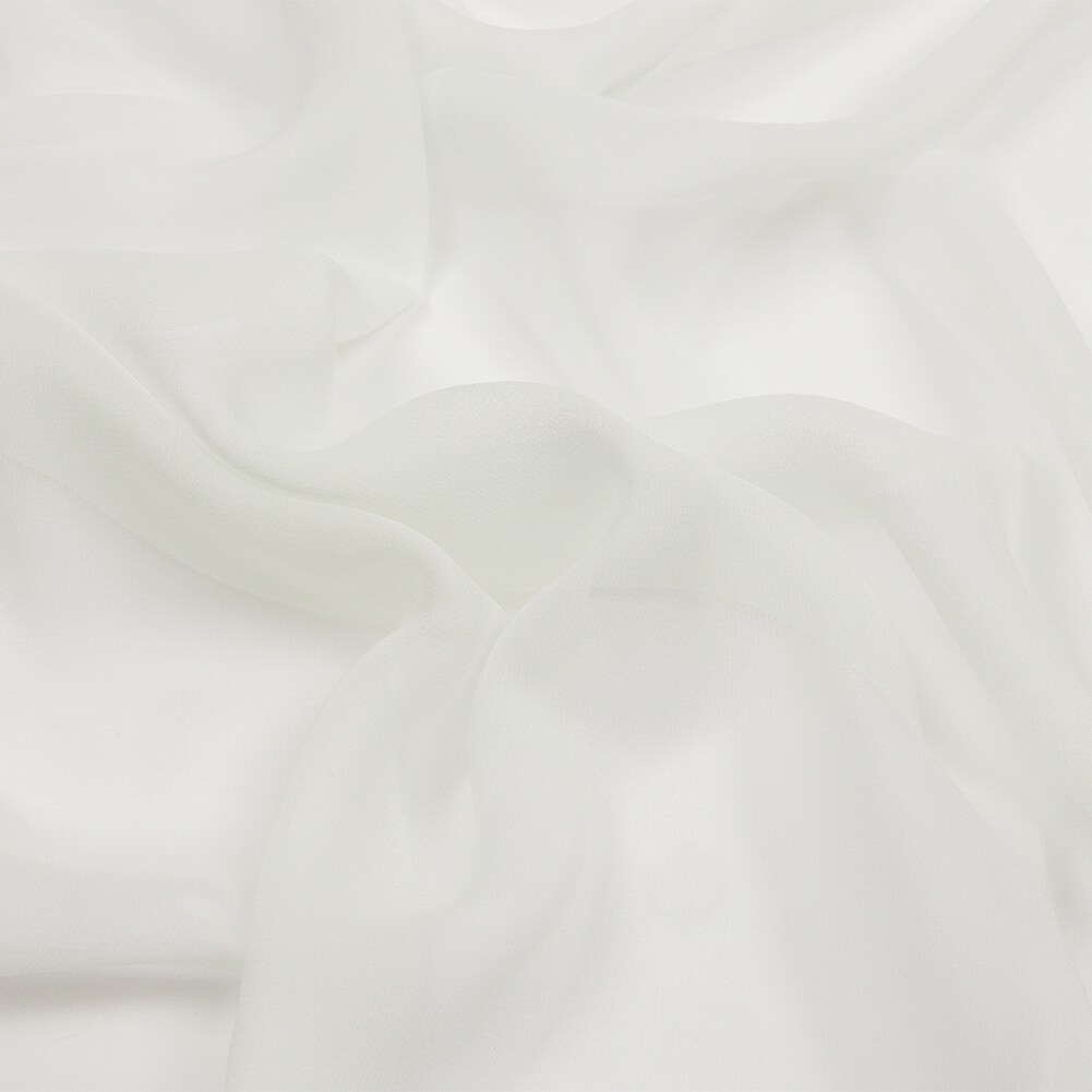 1 Yard Fairest Jade Silk Chiffon Sheer Solid Lightweight Elegant Luxury Material 54 Inch Width