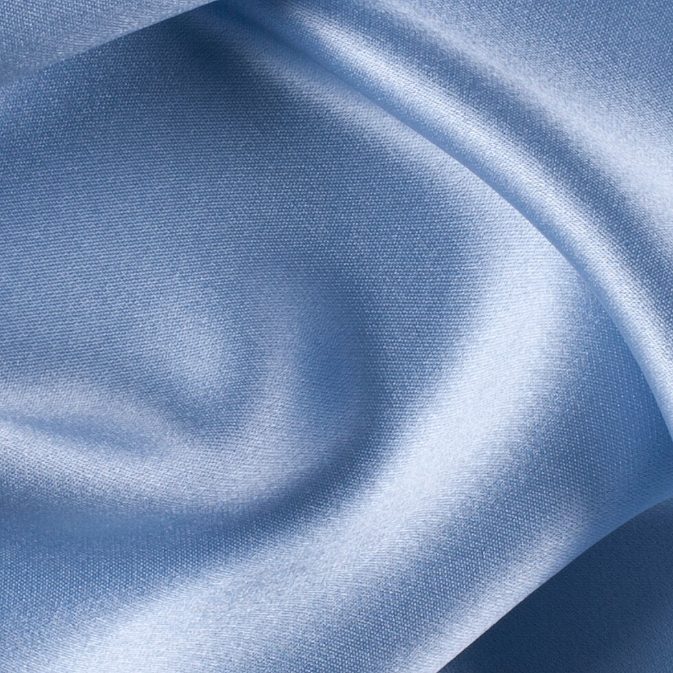 1 Yard Baby Blue Silk Crepe Back Satin Smooth Solid Luxury Apparel Fabric 44 inch Width