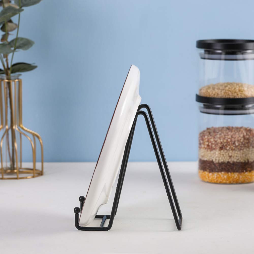 Plate Stands for Display - Iron Easel Stand Plate Holder Display Stand Picture Frame Stand for Pictures | Photo|Decorative Plate |Dish | Tabletop Art - 6 inch-Black(6 Pack)