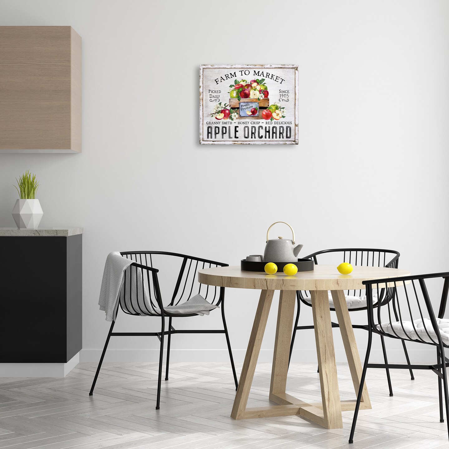 Stupell Industries Farmhouse Apple Orchard Canvas Wall Art Design by Creatif Belle