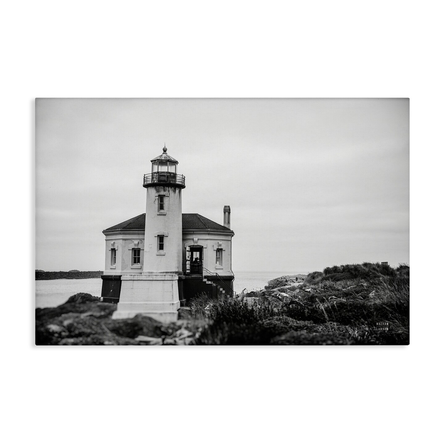 Stupell Industries Looking Out Lighthouse Canvas Wall Art Design by Nathan Larson