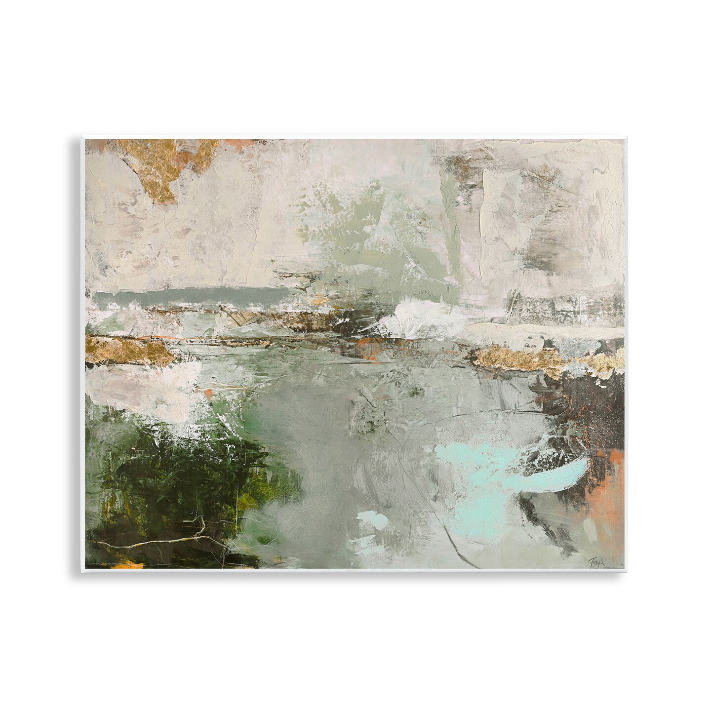 Stupell Industries Abstract Seascape Landscape Wall Plaque Art Design by Design Fabrikken