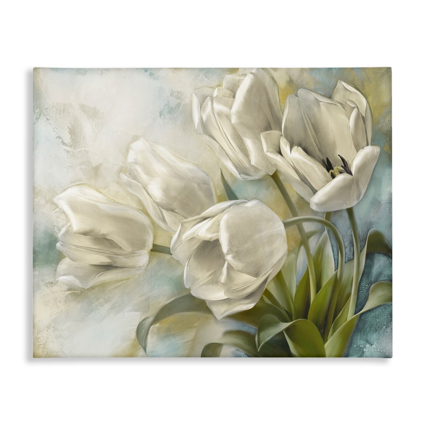 Stupell Industries Curling Tulip Blooms Canvas Wall Art Design by Igor Levashov