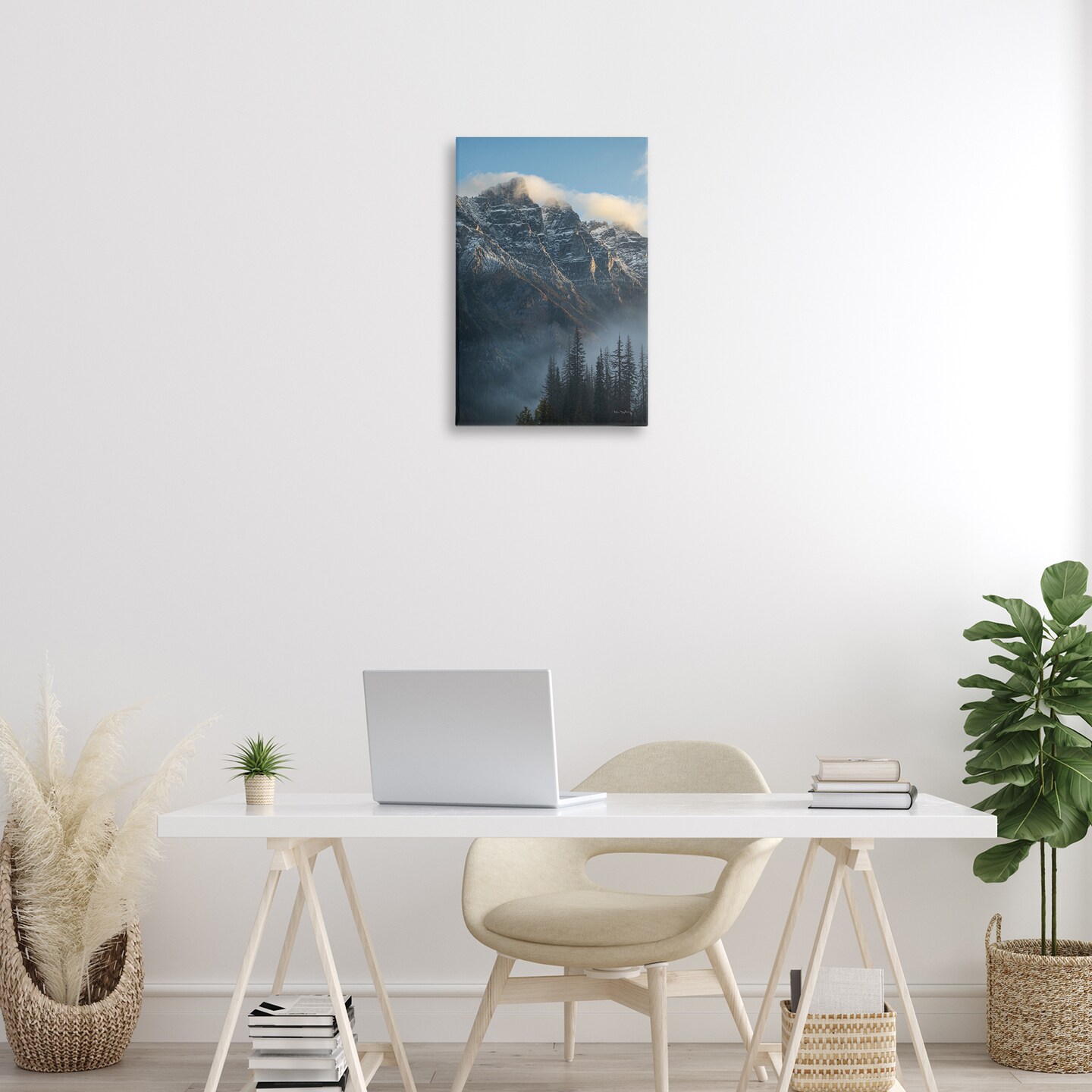 Stupell Industries Mount Tupper Mist Canvas Wall Art Design by Alan Majchrowicz