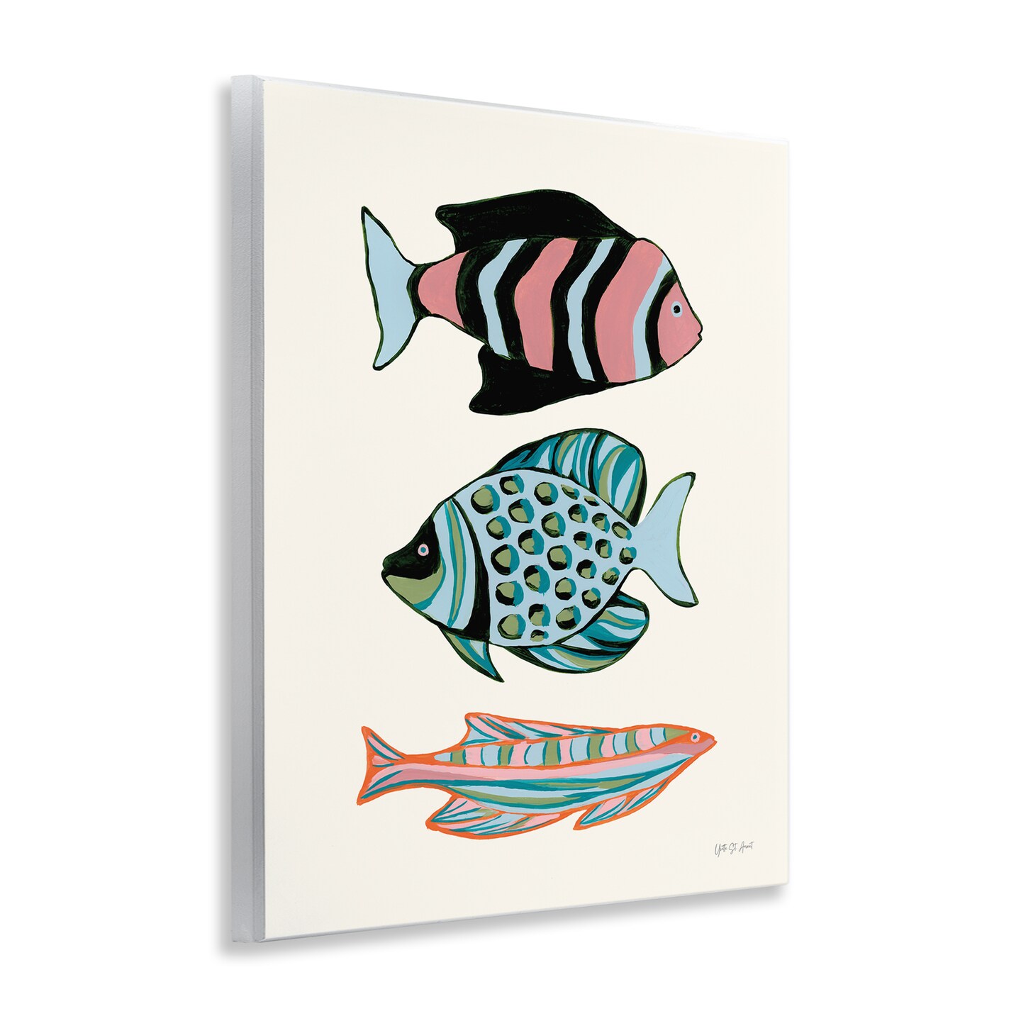 Stupell Industries Tropical Fish Trio Wall Plaque Art Design by Yvette St. Amant