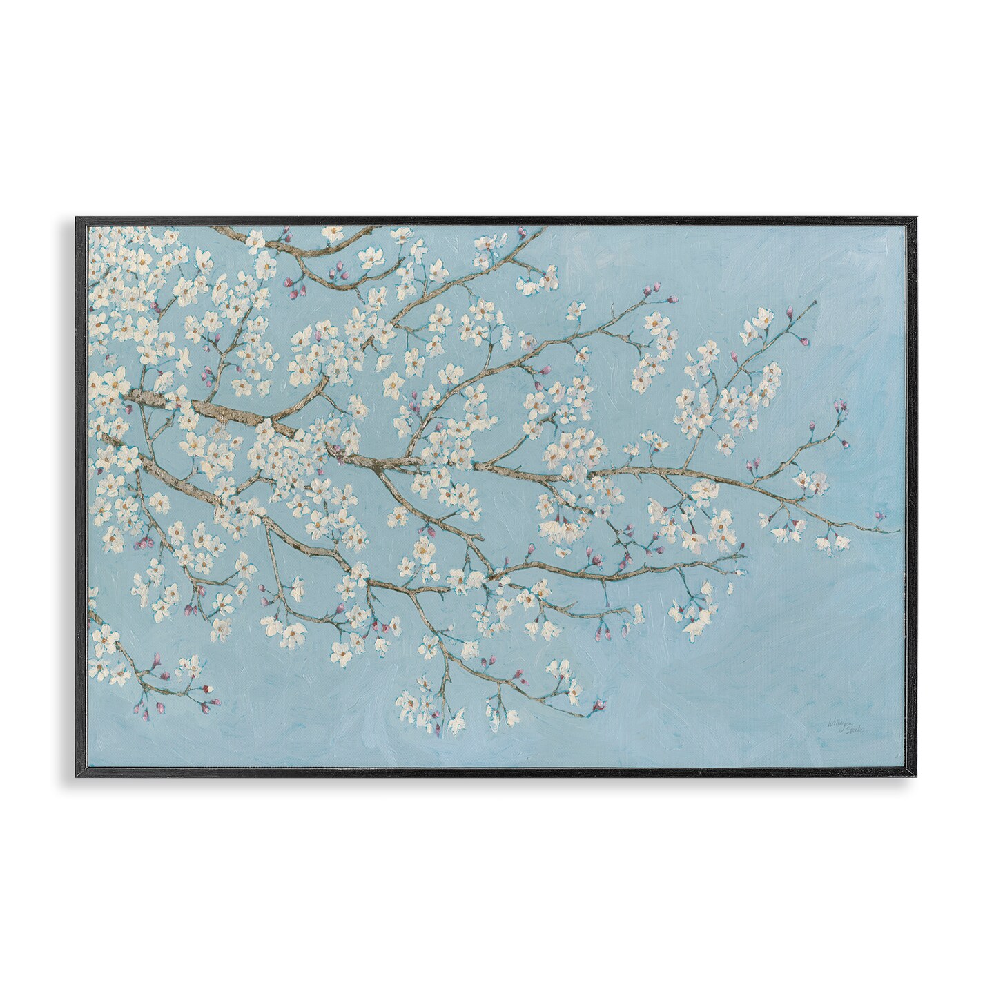 Stupell Industries Delicate Apple Blossoms Framed Giclee Wall Art Design by Wellington Studio