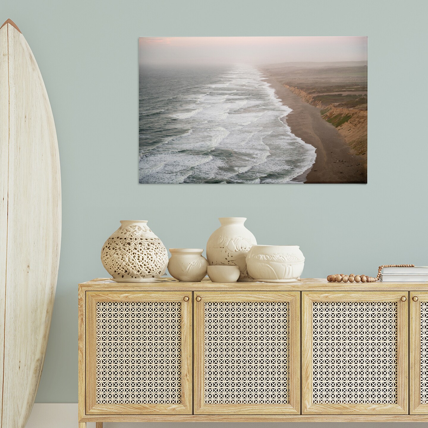 Stupell Industries Point Reyes Receding Shoreline Canvas Wall Art Design by Crystal Lynn Collins
