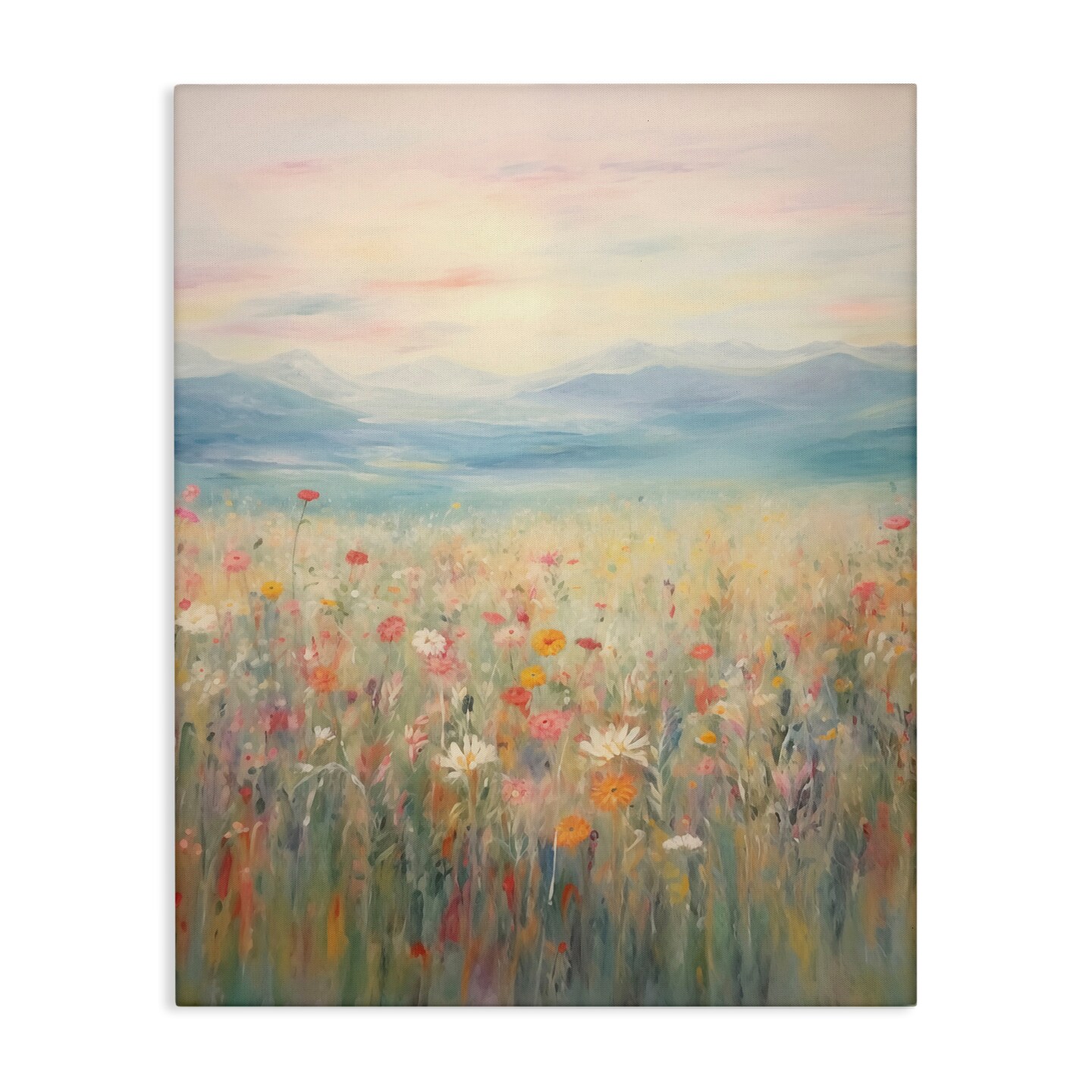 Stupell Industries Spring Floral Mountain Meadow Canvas Wall Art Design by Arlington Prints
