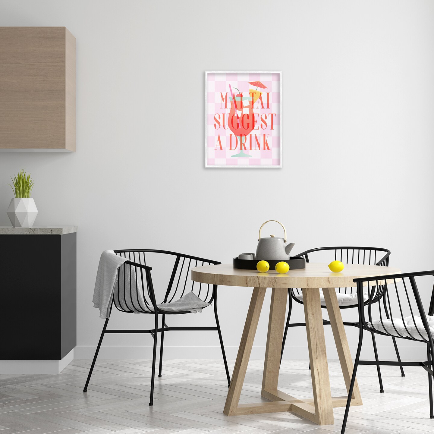 Stupell Industries Mai Tai Suggest A Drink Framed Giclee Wall Art Design by Daphne Polselli