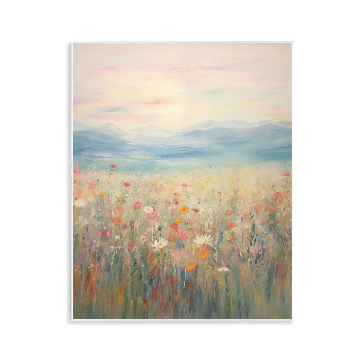 Stupell Industries Spring Floral Mountain Meadow Wall Plaque Art Design by Arlington Prints