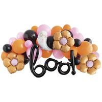 Groovy Halloween &#x22;Boo&#x22; Foil &#x26; Latex Balloon Arch Kit 35pc