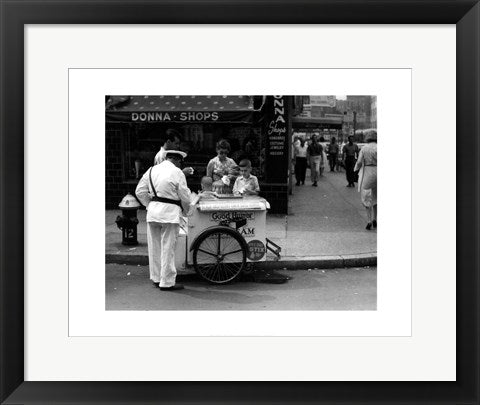 Framed Art Good Humor Ice Cream Man by Nat Norman - Whimsical for Your Home