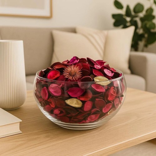 Rose Scent Potpourri 4-Pack Dried Botanicals Bowl & Vase Filler
