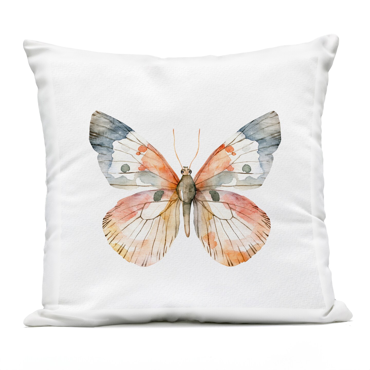Stupell Industries Warm Watercolor Butterfly Outdoor Printed Pillow, design by Kim Allen, 18 x 7 x 18