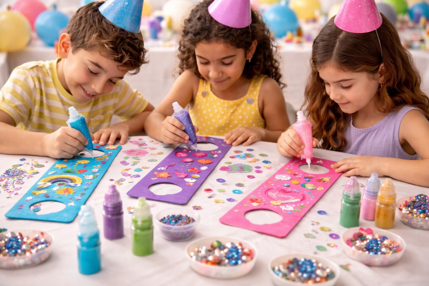 Bright Cardstock Door Hangers 48 Pack – Assorted Color Door Sign Blanks for DIY Crafts, Classroom Projects & Decorations