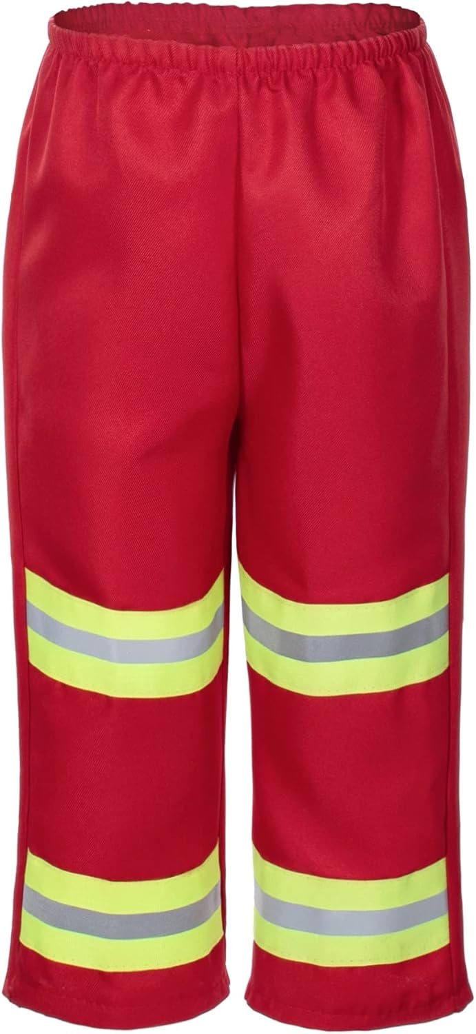 Kid&#x27;s Fireman Firefighter Costume Toys with Complete Accessories for Boys and Girls Birthday Halloween Party Dress Up