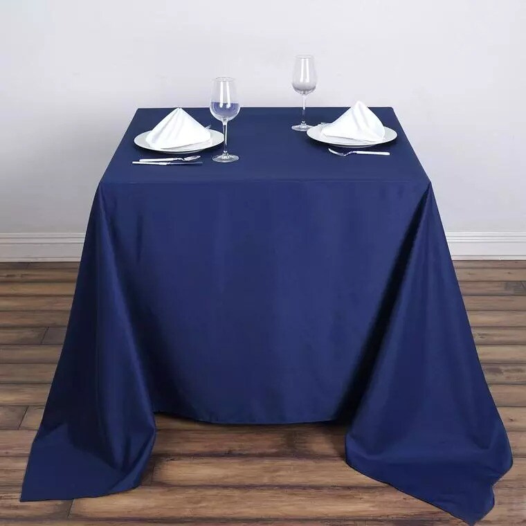 6 pcs 90x90&#x22; SQUARE Polyester Tablecloths Wedding Party Supply