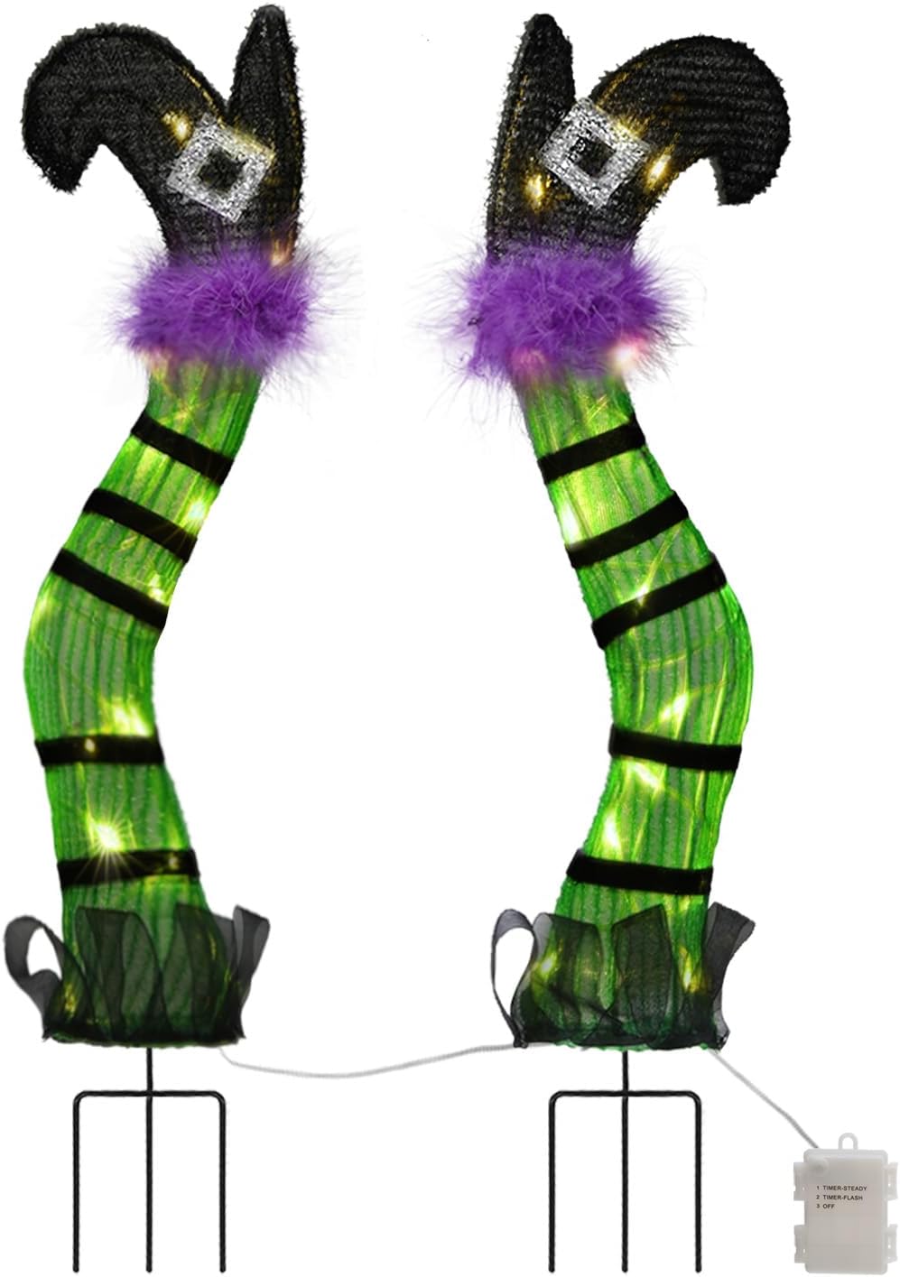 Halloween Lighted Witch Legs Outdoor 22