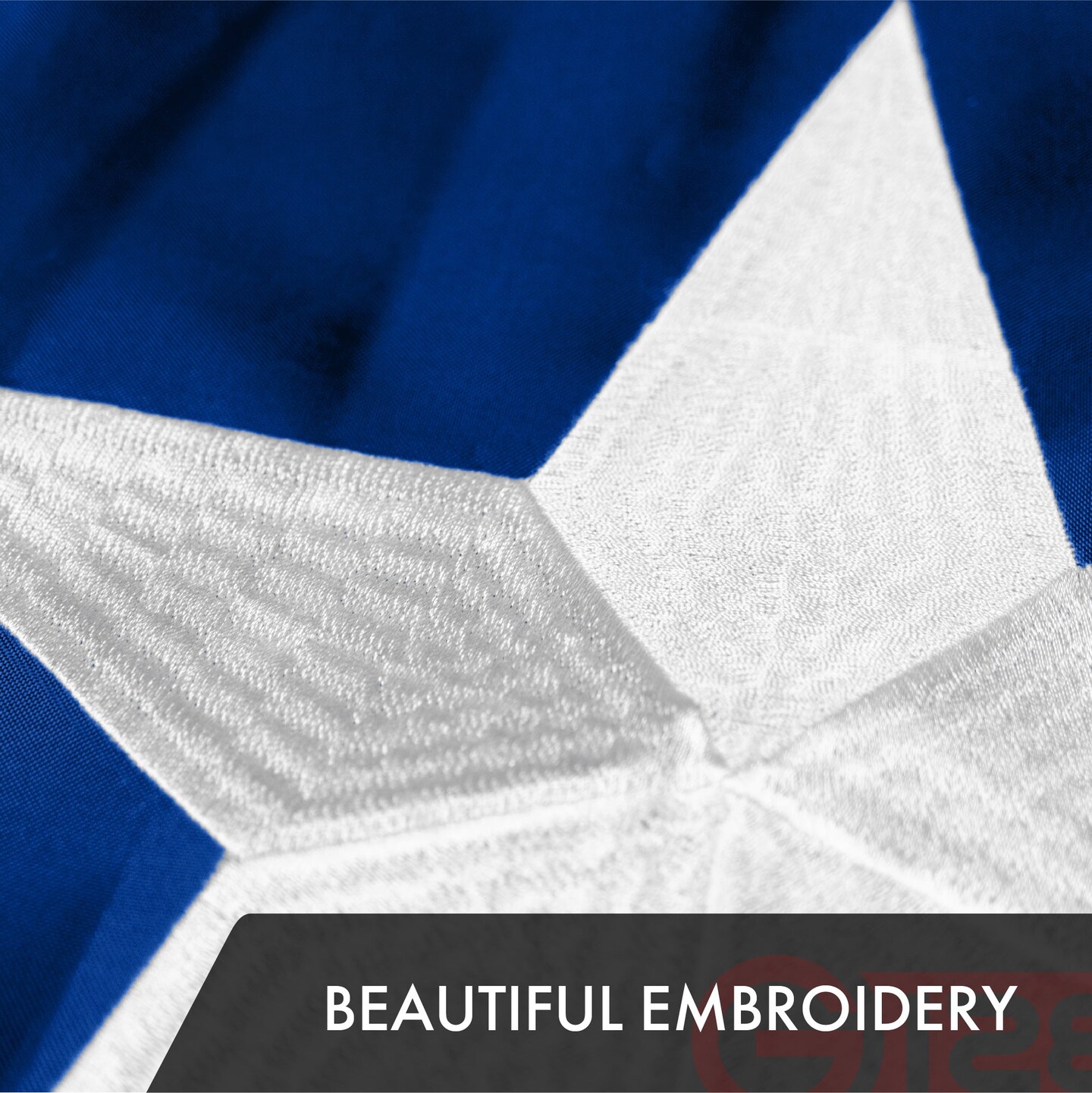 G128 Puerto Rico Puerto Rican Flag | 4x6 Ft | ToughWeave Series Embroidered 300D Polyester | Embroidered Design, Indoor/Outdoor, Brass Grommets