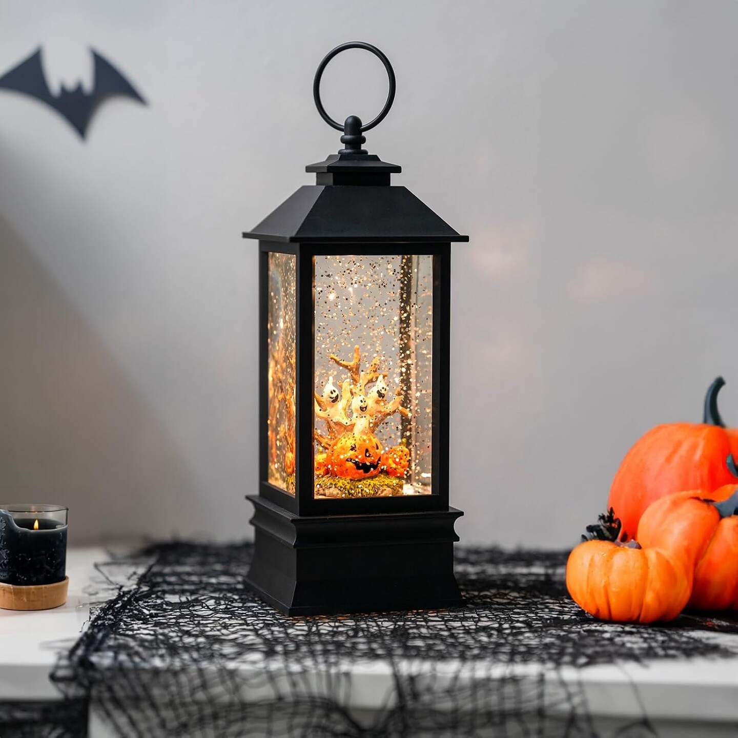 Halloween Snow Globe Lantern Water