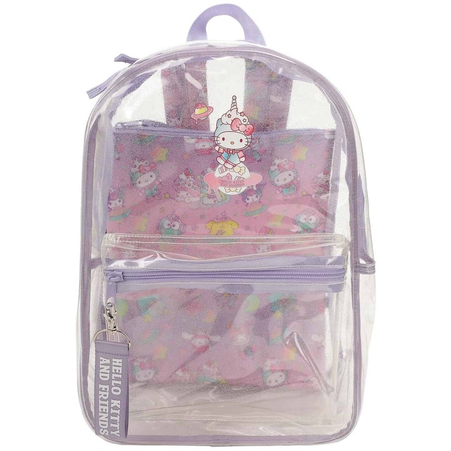 bioworld hello kitty backpack Unisex Kids Toss AOP Pink Ground Travel (Little Kid/Big Kid) Aop One-Size this backpack combines functionality with Hello Kittys adorable design Sanrio bioworld hello kitty kawaii