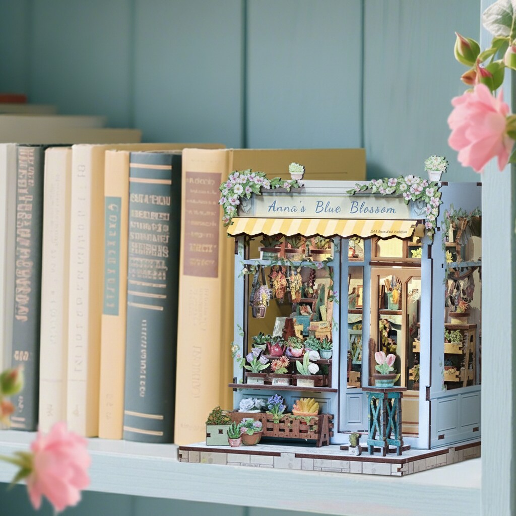 DIY Book Nook Kit - Anna&#x2018;s Blue Blossom
