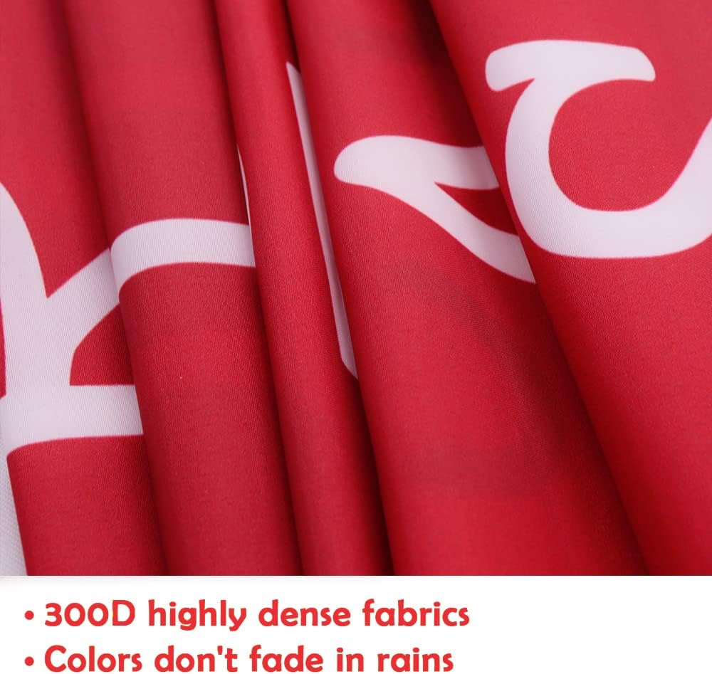 Christmas 2pc Outdoor Yard Banner, Red White Santa Snowman,71x13 inches(Red White)