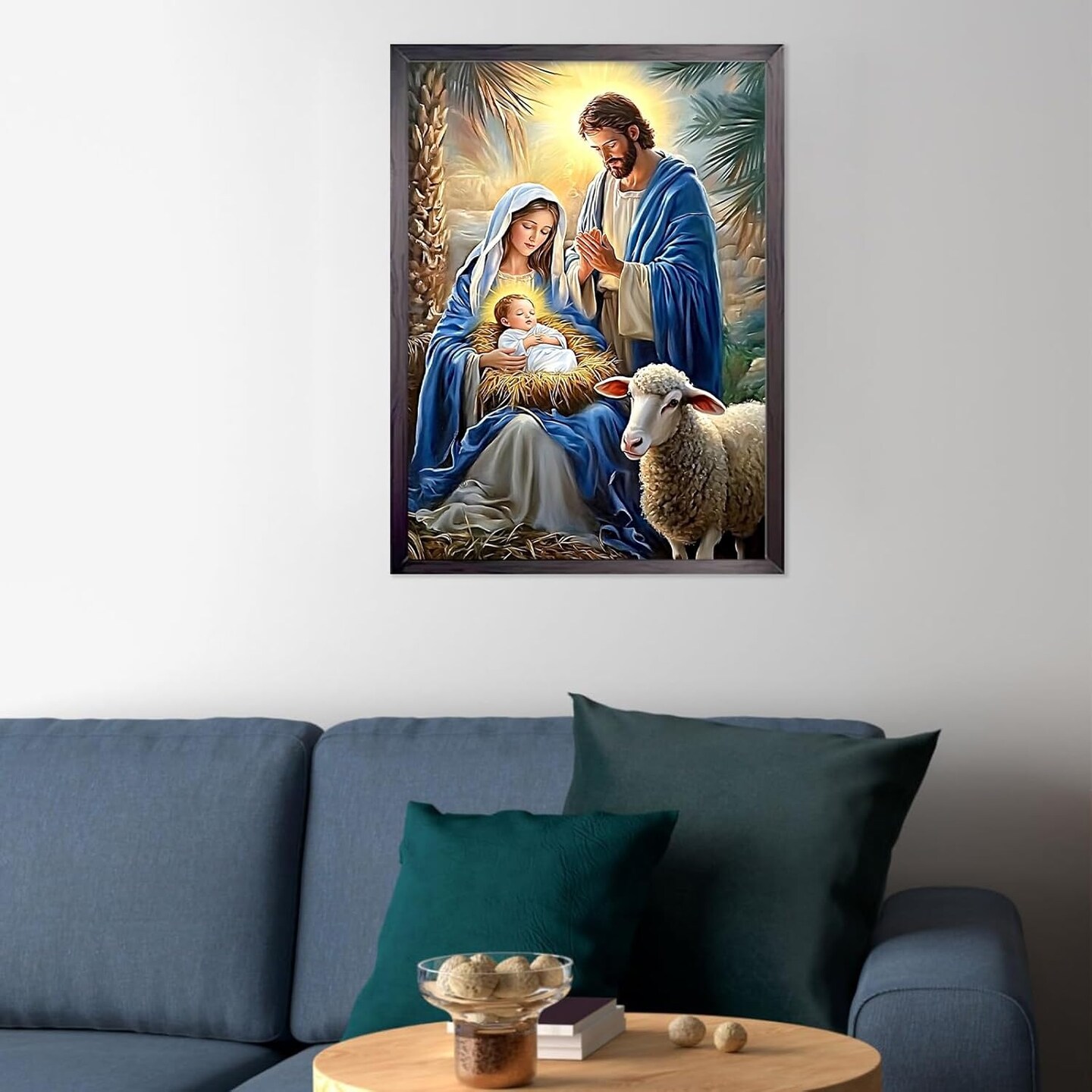 Christmas Jesus Diamond Painting Kits - 12x16 Inches (Nativity Scene)