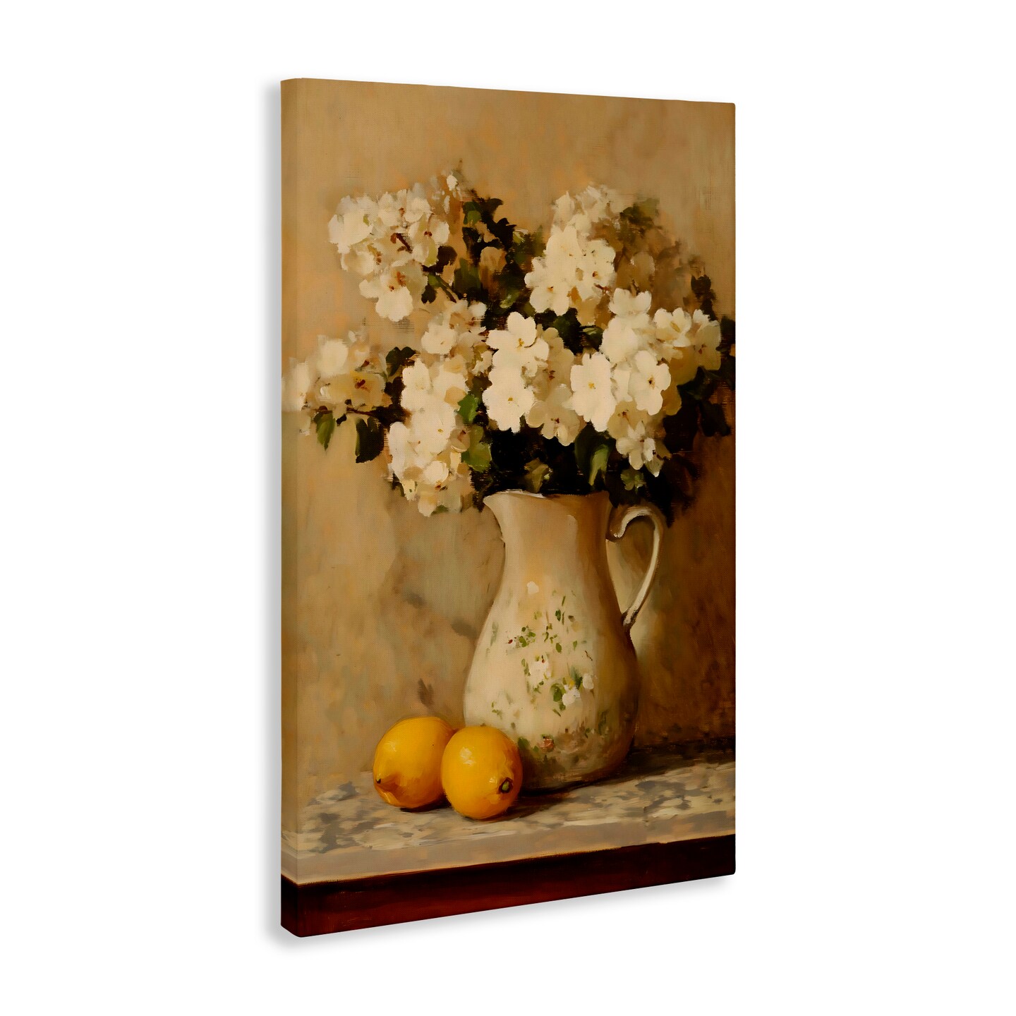Stupell Industries Vintage Pitcher Of Hydrangeas Canvas Wall Art, design by Creative Studio