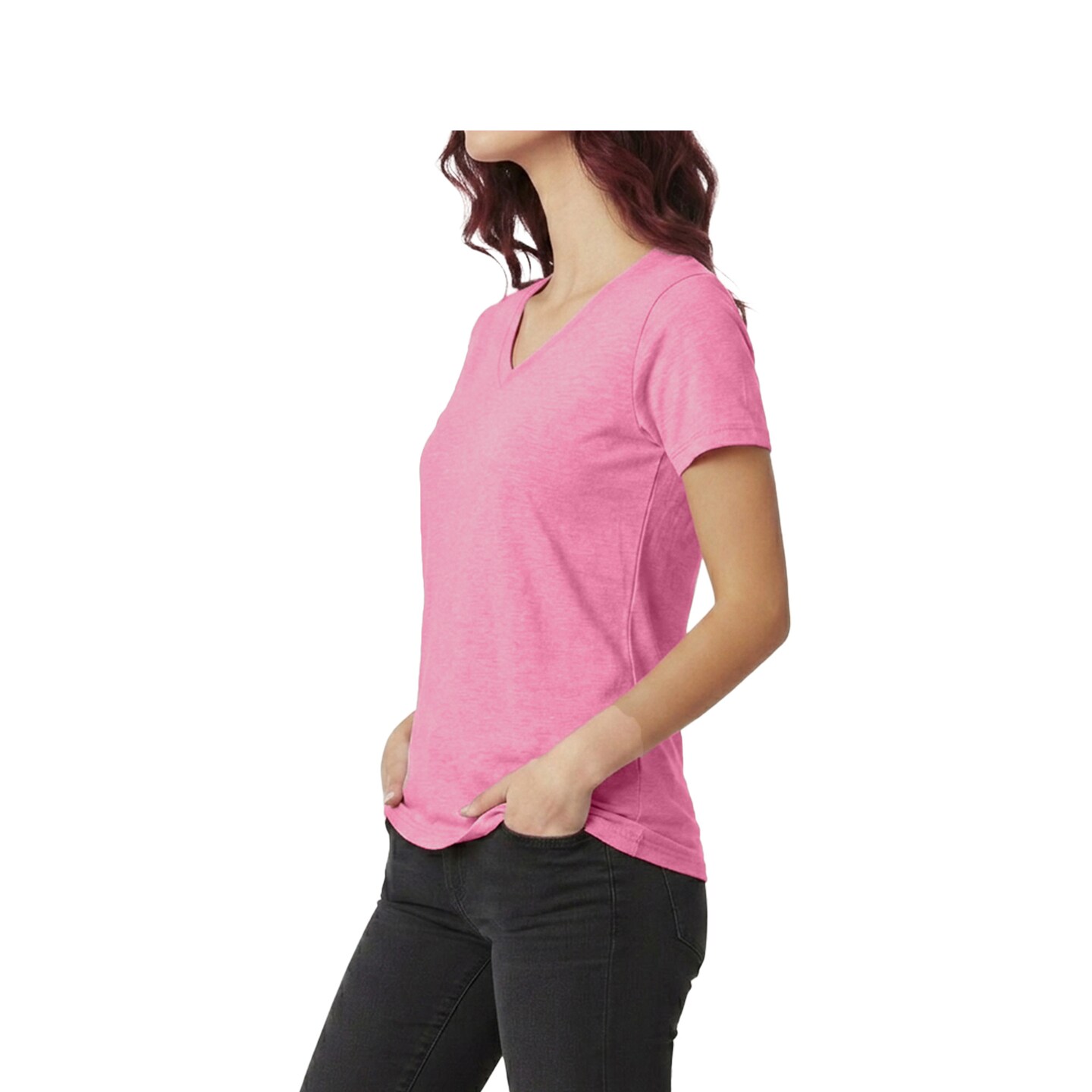 Gildan Women’s Heavy Cotton V-Neck Blank Craft T-Shirt – Cricut & Paint Ready