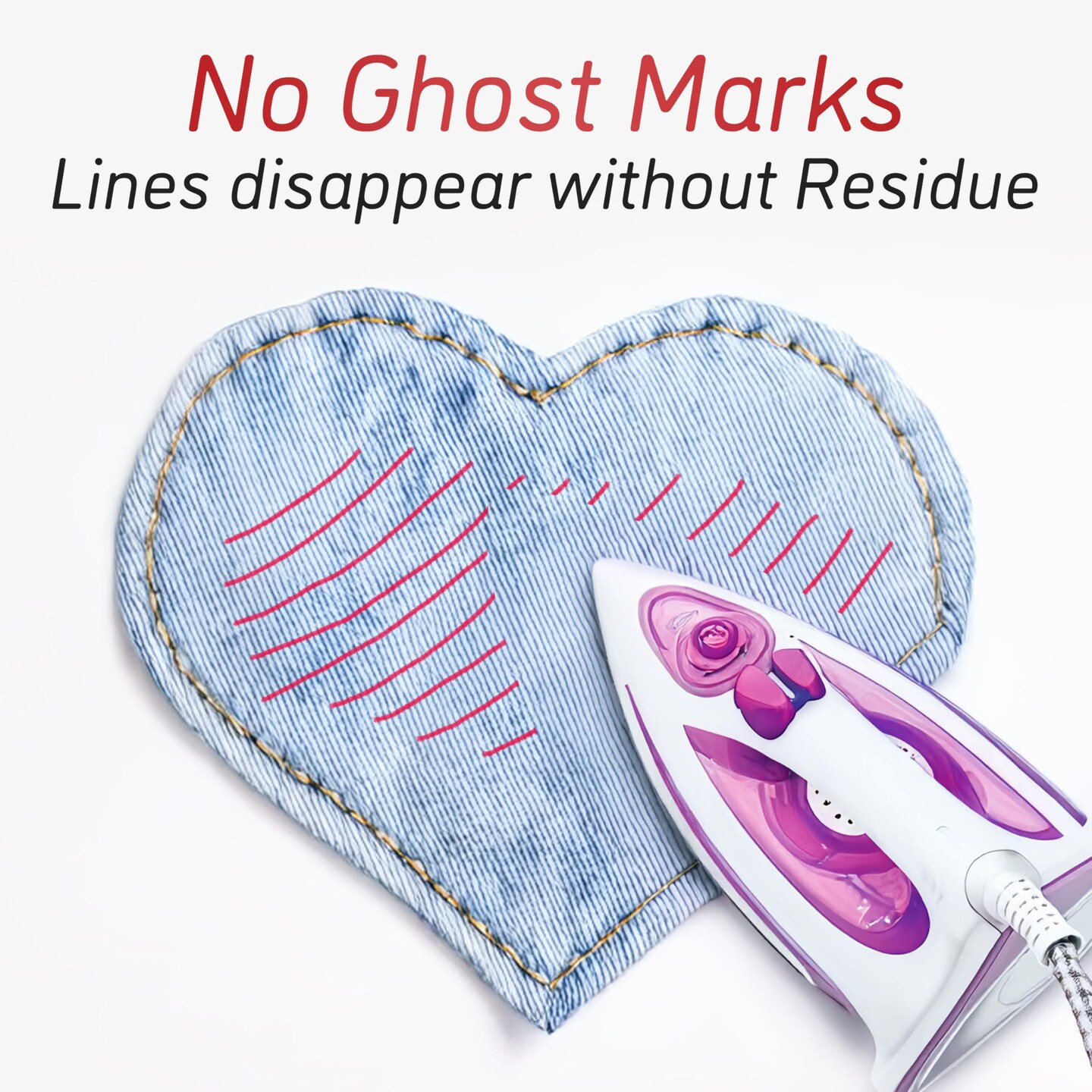 Lange & König Heat Erasable Fabric Marking Pens for Sewing - 4 Pens + 8 Refills - Sewing Supplies Quilting Supplies Sewing Accessories Embroidery Supplies Pen Tailors Chalk Fabric Chalk Alternative