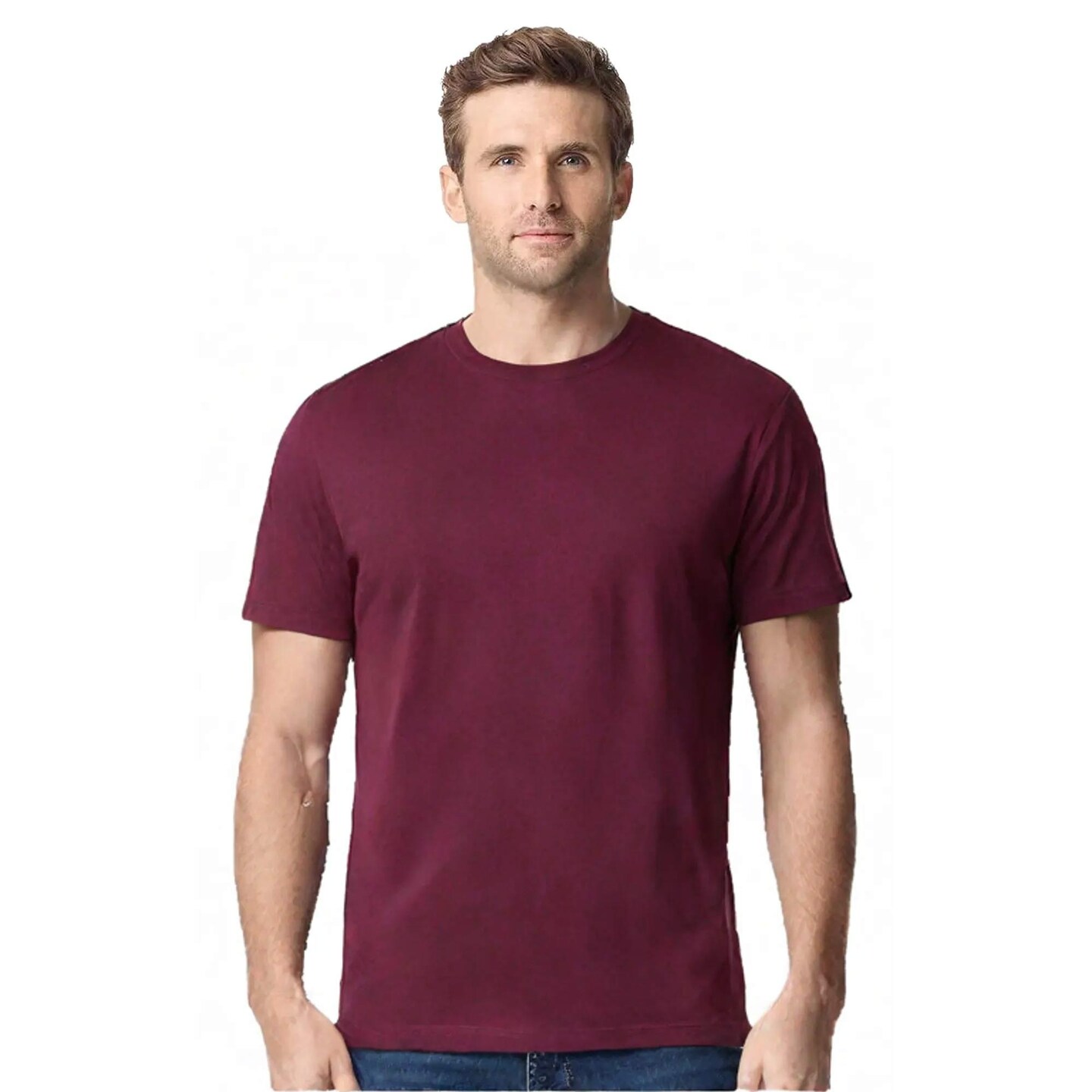 Heavy Cotton Crewneck T-Shirt for Layering style & Everyday Comfort Wear